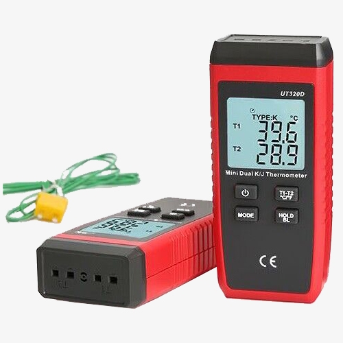 Dual channel contact thermocouple thermometer details