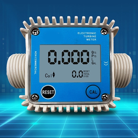 Electronic turbine meter detail