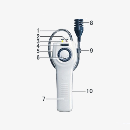 Freon gas leak detector detail