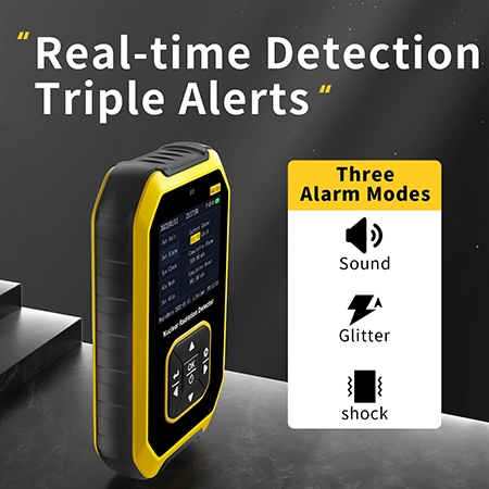 Geiger counter nuclear radiation detector detail