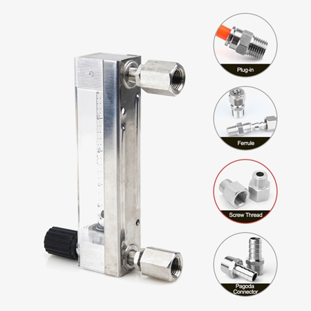 Glass tube rotameter