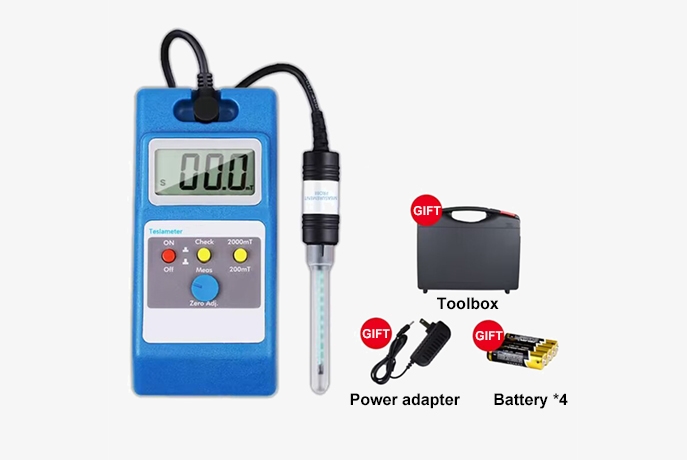 Handheld LCD electromagnetic field radiation detector packing lists