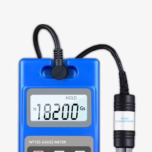 Handheld rechargeable digital magnetic field meter screen details