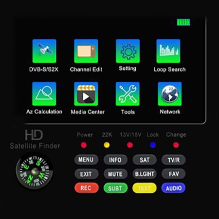 HD satellite signal finder detail