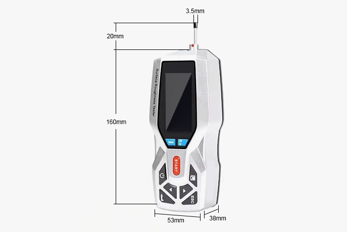 LCD handheld surface roughness meter dimension