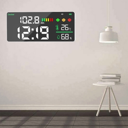 Led sound level meter living room