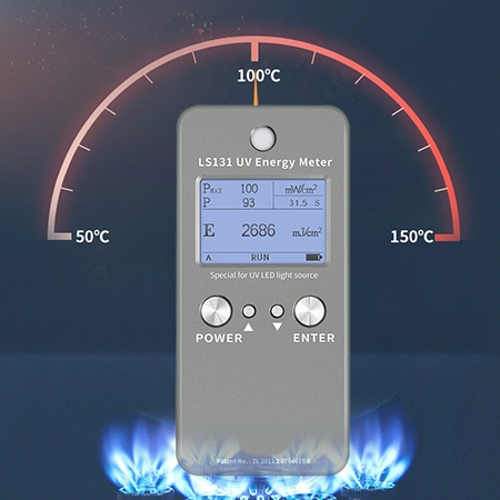 LED UV meter detail