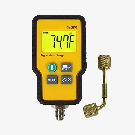 Micron digital vacuum gauge detail