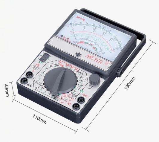 Mini analog multimeter dimension