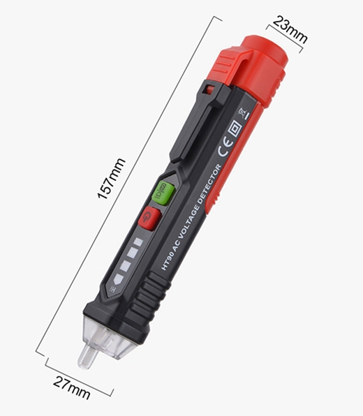 Multifunction AC voltage tester size