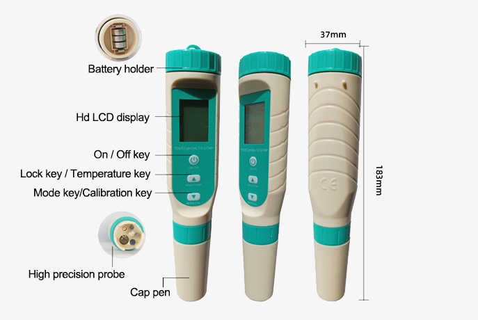 Multifunction water quality tester details