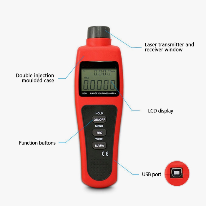 Non contact digital tachometer for automotive