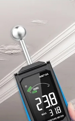 Non destructive moisture meter for roof leak