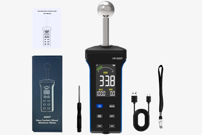 Non destructive moisture meter packing list