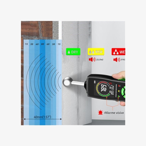 Non invasive wood moisture meter detect detail