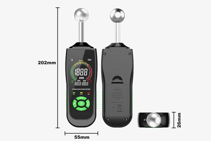 Non invasive wood moisture meter dimension