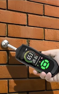 Non invasive wood moisture meter for wall moisture