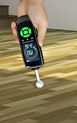 Non invasive wood moisture meter for wood floor moisture