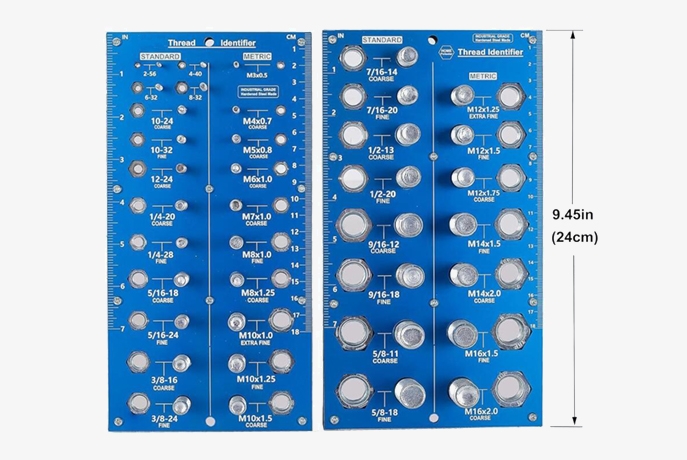 Nut and bolt thread checker dimension