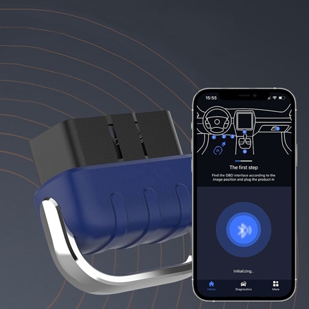 OBD car diagnostic scanner detail