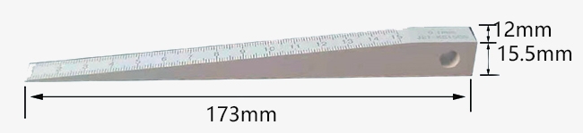 Plastic feeler gauge size