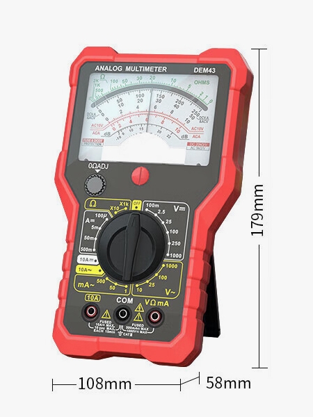 Portable analog multimeter 1000v dimension