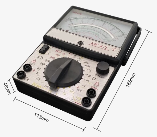 Portable analog multimeter dimension