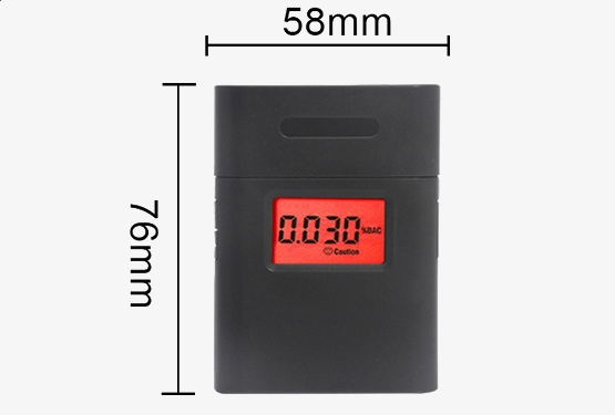 Digital BAC alcohol tester dimension