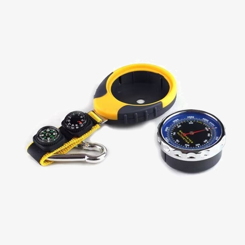 Portable barometer altimeter compass with thermometer removable movement