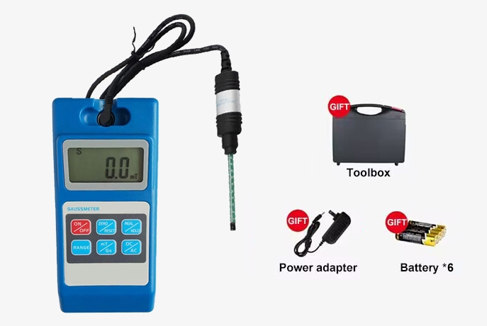 Portable high accuracy dcac emf guass meter packing lists