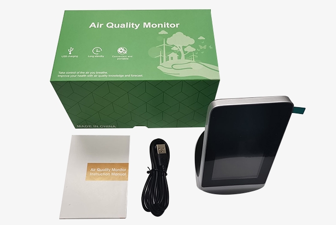 Portable indoor air quality monitor packing lists