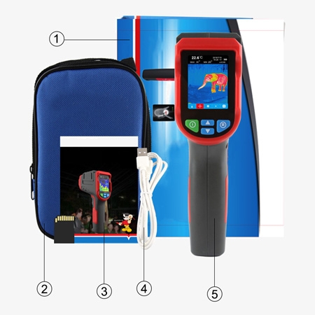 Portable infrared thermal imaging camera for home packages