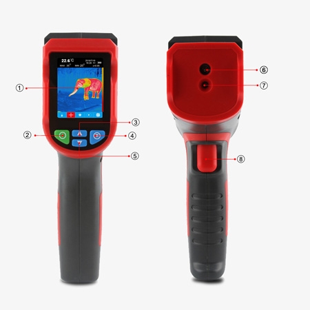 Portable infrared thermal imaging camera for home structure