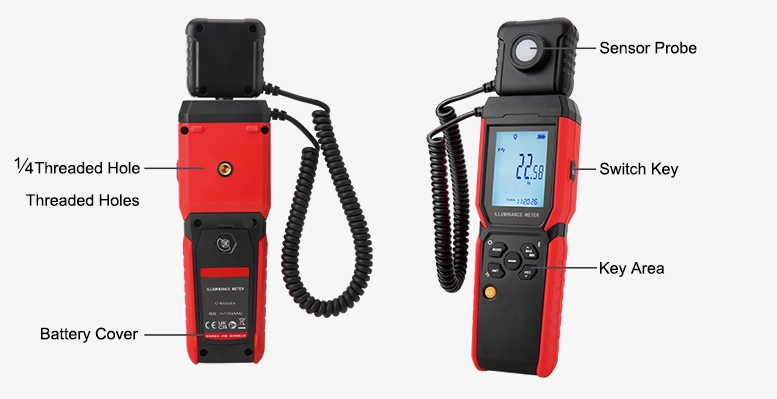 Portable lux meter details