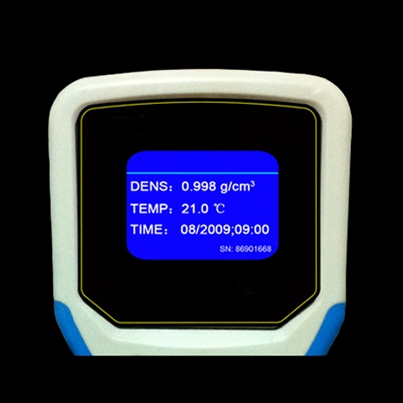 Portable online density meter detail