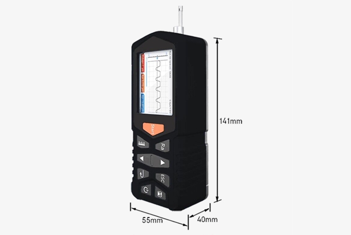 Portable surface roughness meter for metal plastic dimension