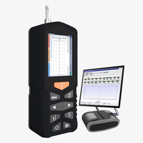 Portable surface roughness meter for metal plastic