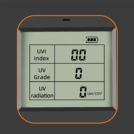 Portable UV radiometer detail