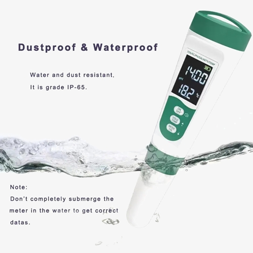 Portable water quality tester waterproof and dustproof functions