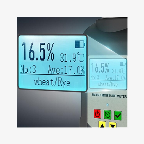 Rapid moisture meter for grain display