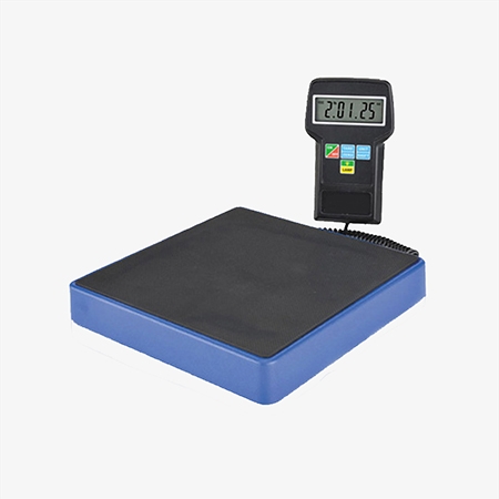 Refrigerant weight scale detail