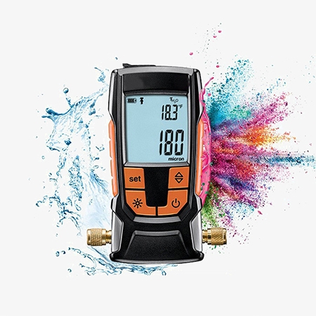 Refrigeration vacuum gauge detail