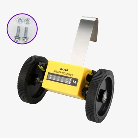 Roller type meter counter