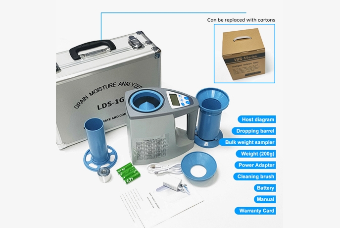 Smart grain moisture meter packing list