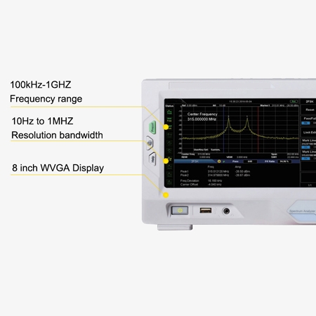 USB spectrum analyzer detail