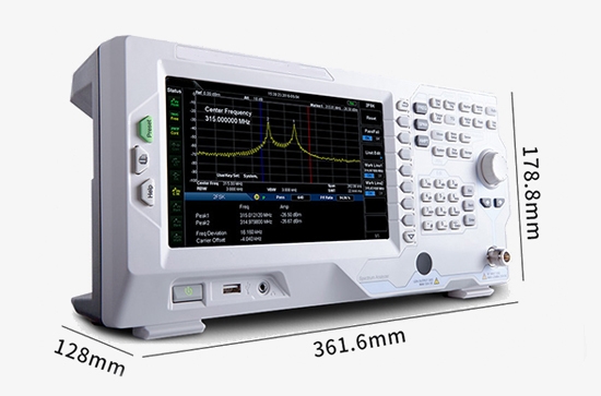 Spectrum analyzer size