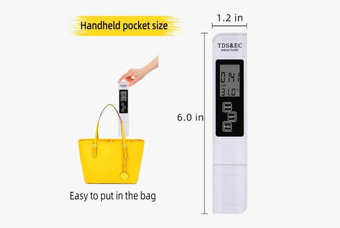 Tds ec water quality tester dimensions