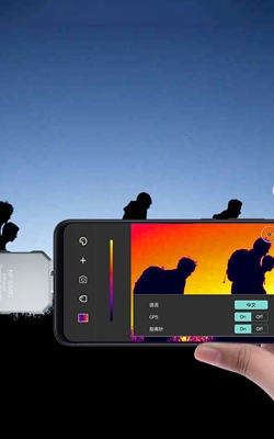 Thermal imaging camera for night hiking