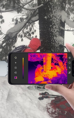 Thermal imaging camera for wilderness survival