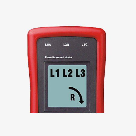 Three phase sequence indicator up